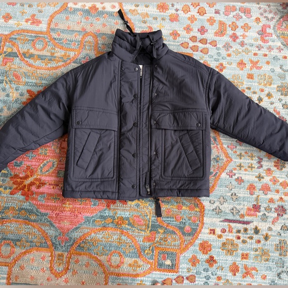 AEO American eagle navy puffer jacket - Picture 1 of 7